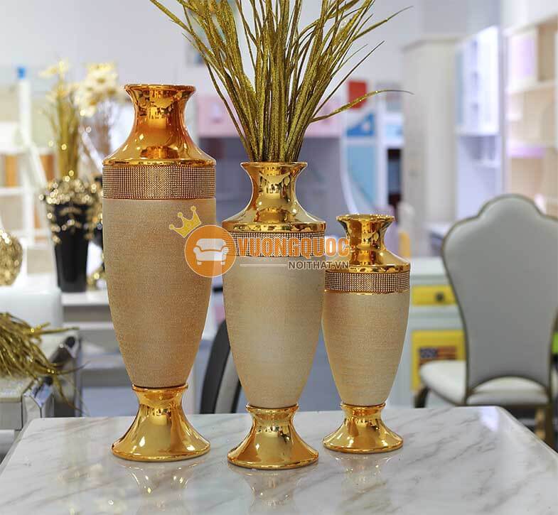 Bộ 3 bình trang trí đẹp sang trọng DG 1521-1